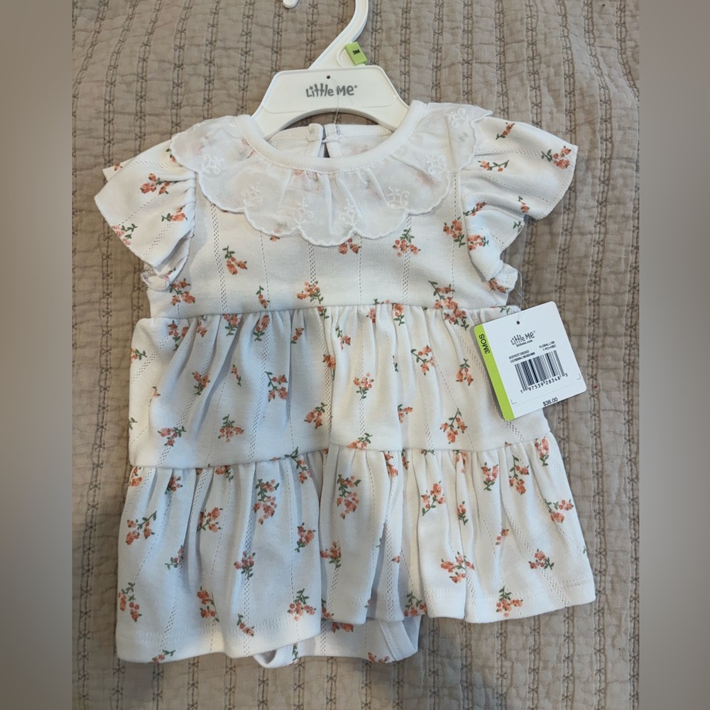Little Me dress and bloomer set